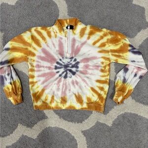 GIRLS ART CLASS TIE DYE QUARTER ZIP